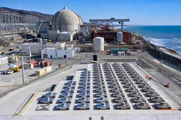 Dry storage of used fuel rods at the San Onofre Nuclear Generating Station on Thursday, December 16, 2021. (Photo by Jeff Gritchen, Orange County Register/SCNG)