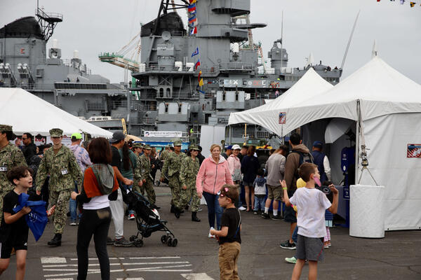 Thousands of people turn out for LA Fleet Week, which...